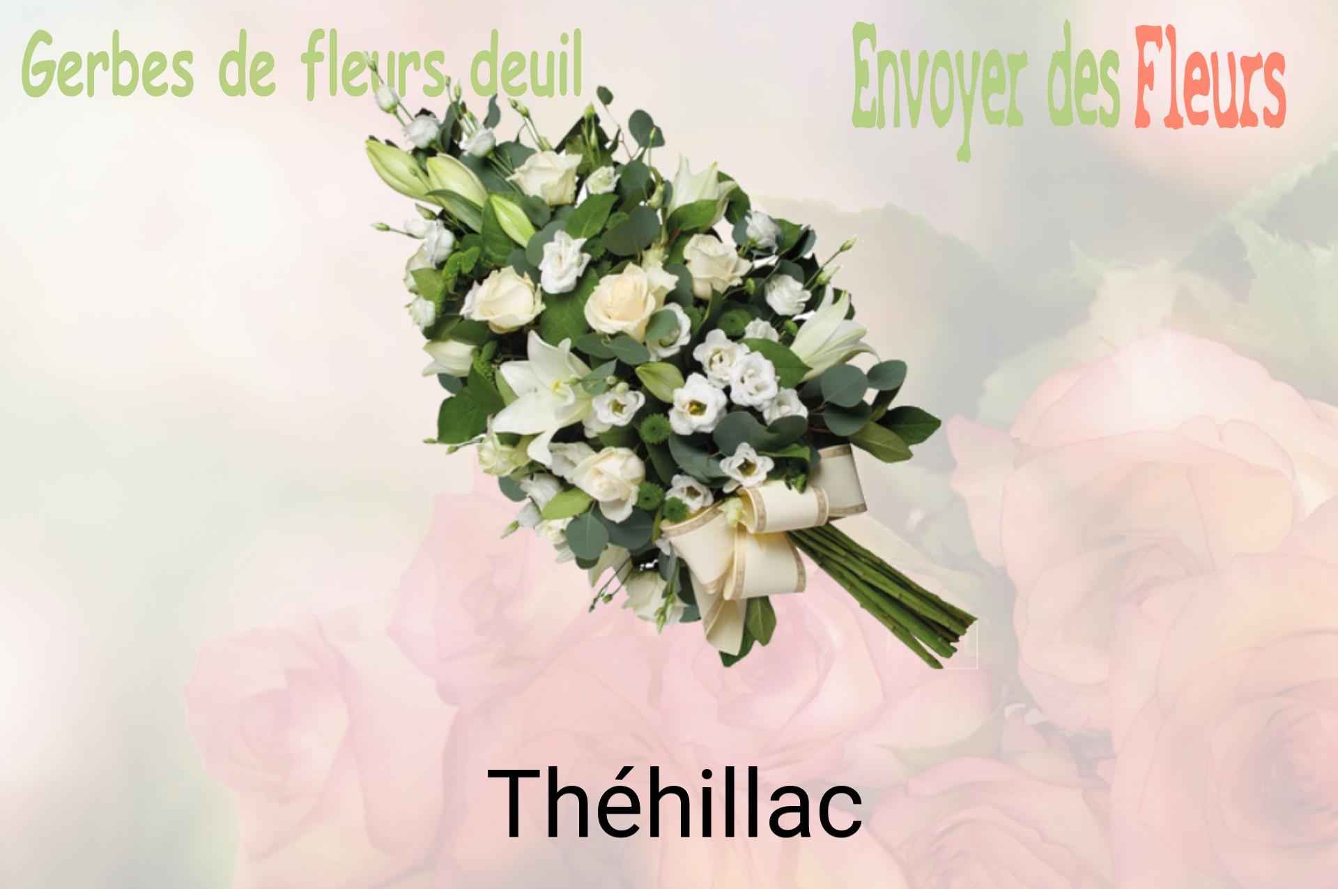 Gerbe de fleurs de deuil livrée à Théhillac